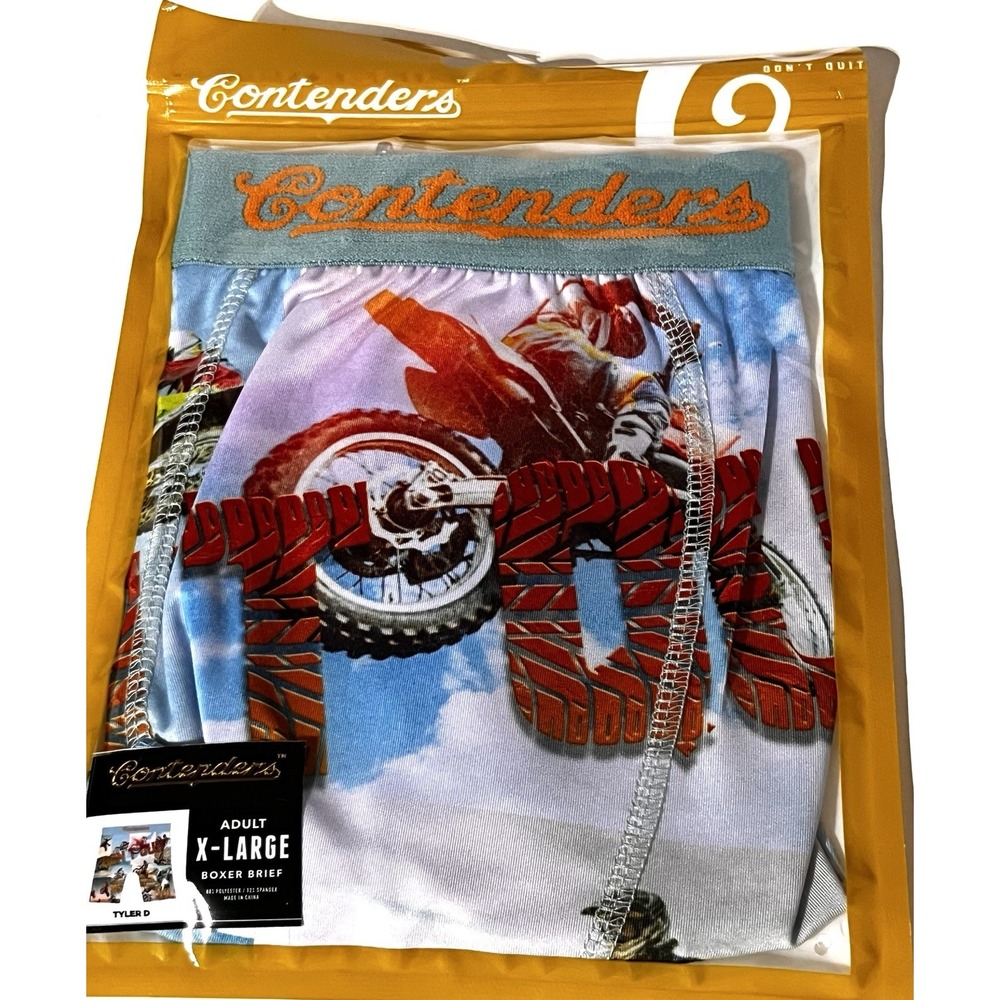 Men's Contenders Ride Control Boxer Briefs - Size XL - Tyler D Moto NWT - Picture 3 of 4